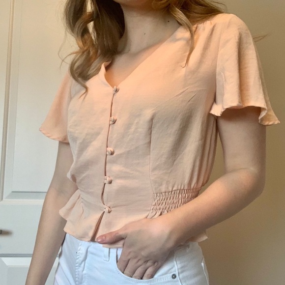 Topshop Tops - Topshop Meghan Front Button Blouse